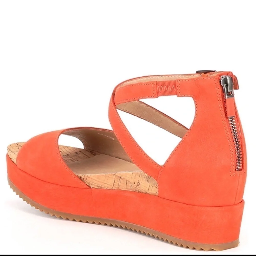 Eileen Fisher Emmy Tangelo Platform Sandals